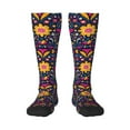 thumbnail image 1 of Easygdp Cinco De Mayo Floral Soccer Socks Sport Knee High Socks Calf Compression Athletic Socks for Men and Women, 1 of 9