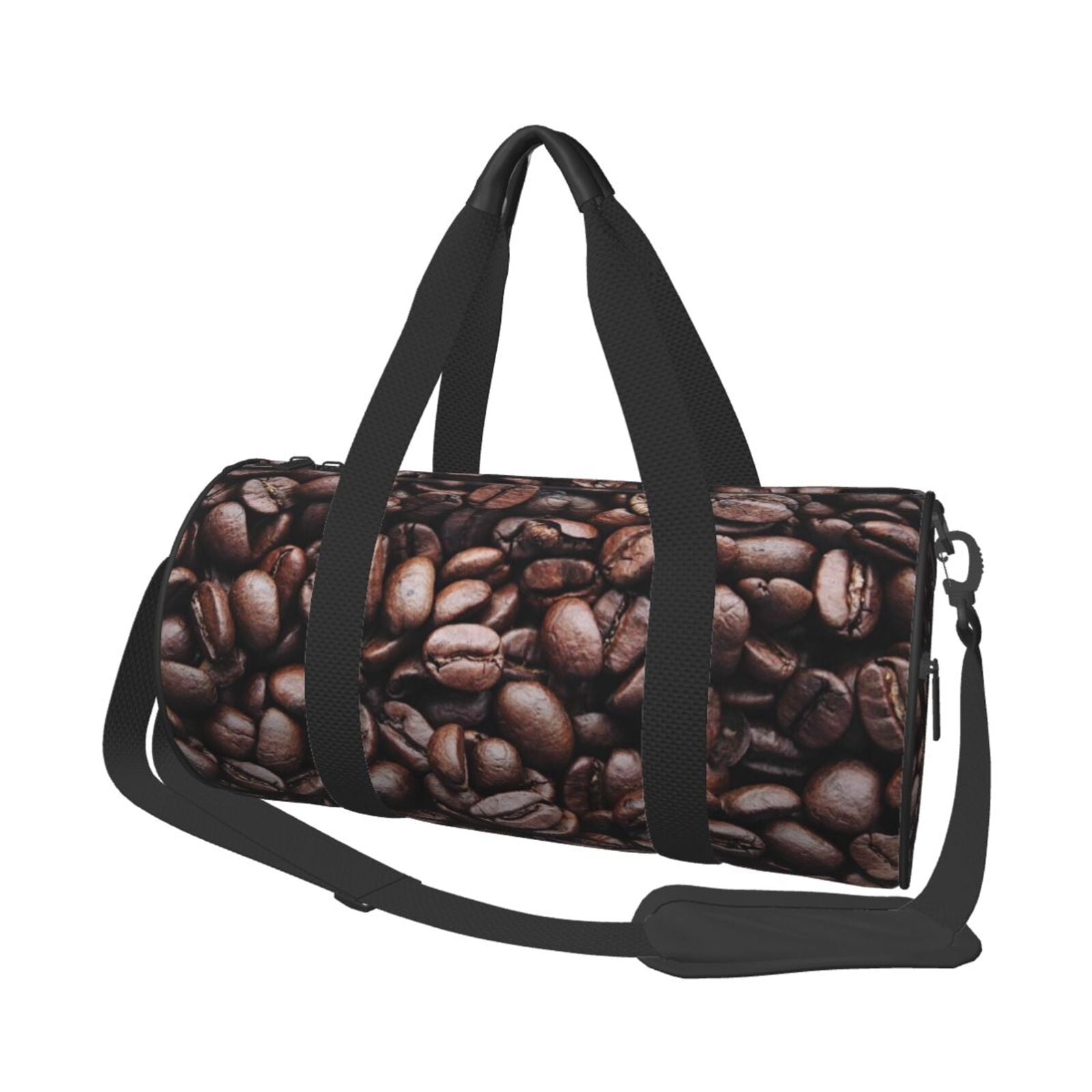 Easygdp Coffee Bean Travel Duffle Bag,Carry on Bag Travel Bags Gym Bag