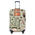 thumbnail image 1 of Easygdp Coffee Makers Macaroons Chocolate Print Elastic and Washable Suitcase Protective Cover with Hidden Zipper Fits 18-32 inch Luggage -Large, 1 of 9