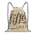 thumbnail image 1 of Easygdp Coffee Time (2) Drawstring Backpack, Beach Sackpack, Travel Sackpack Lightweight for Sports, Gym, Travel, Swimming - Small, 1 of 9