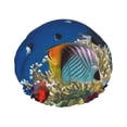 thumbnail image 1 of Easygdp Colorful Coral Reef Shower Caps for Women, Double Waterproof Layers Shower Cap, Quick Drying Bath Hair Cap Reusable, 1 of 9
