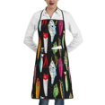 thumbnail image 1 of Easygdp Colorful Fishing Lures Apron Waterdrop Resistant with 2 Pockets,Oil Resistant Cooking Kitchen Chef Apron for Women Men, 1 of 7