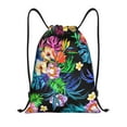 thumbnail image 1 of Easygdp Colorful Flowers Drawstring Backpack, Beach Sackpack, Travel Sackpack Lightweight for Sports, Gym, Travel, Swimming - Small, 1 of 9