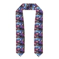thumbnail image 1 of Easygdp Colorful Frog Among Flowers Unisex Adult Graduation Stole Shawl 36" Long for Academic Commencements Shawl-Flattened, 1 of 7