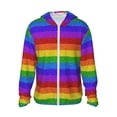 thumbnail image 1 of Easygdp Colorful Glitter Rainbow Lightweight Long Sleeve Sun Shirt Sports long-Sleeved Sun Protective Clothing, Quick Drying Breathable - XX-Large, 1 of 9