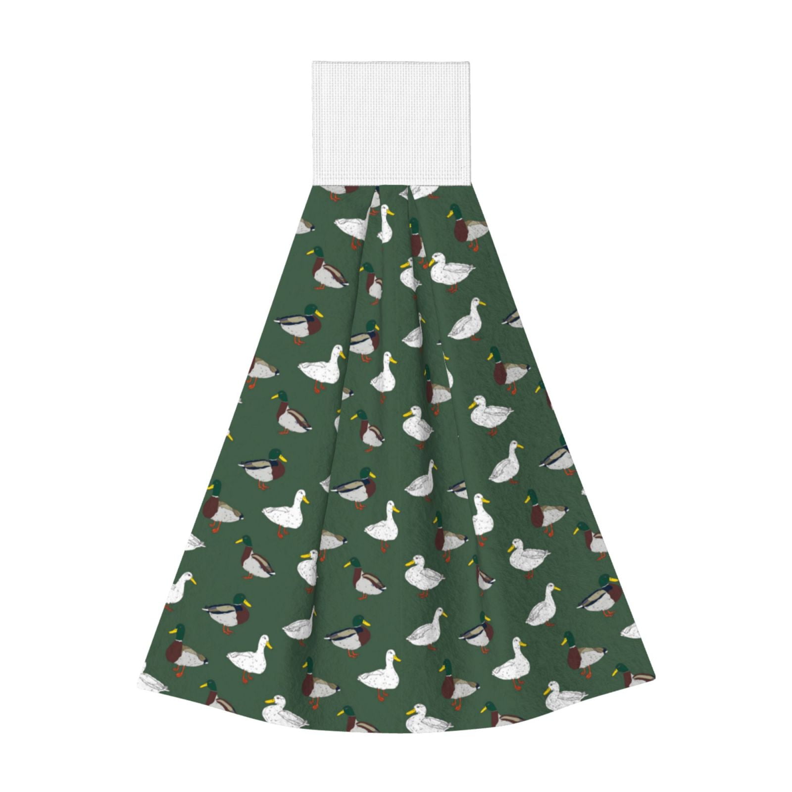 Easygdp Colorful Mallard Duck Kitchen Hand Towels Hanging Tie Towels