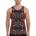 thumbnail image 1 of Easygdp Colorful Mexican2 Men's Tank Top, Sleeveless Muscle T Shirts, Breathable, Quick-Dry, Loose for Gym, Running, Fitness - Small, 1 of 9