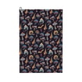 thumbnail image 1 of Easygdp Colorful Mushrooms in Doodle Style Golf Towel 24x16in for Men and Women with Carabiner Clip for Easy Attachment, 1 of 8