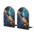 thumbnail image 1 of Easygdp Colorful Planet Universe 2 Pcs Bookend Large Capacity Office Book Ends for Home Office Library School Study Decoration, 1 of 8