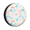 thumbnail image 1 of Easygdp Colorful Seashells1 Wheel Sun Guard, Spare Tire Cover,Universal Trailer Suv Truck Camper Travel,Easy To Install And Remove -14 Inch, 1 of 9
