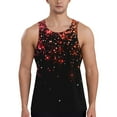 thumbnail image 1 of Easygdp Colorful Sparkling Men's Tank Top, Sleeveless Muscle T Shirts, Breathable, Quick-Dry, Loose for Gym, Running, Fitness - 3X-Large, 1 of 9
