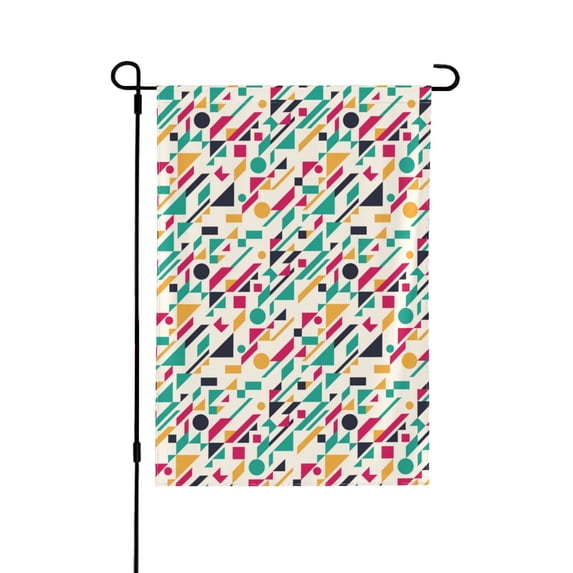 Easygdp Colorful Spots Garden Flag Yard Flag Welcome Flag, Double-Sided, Weather Resistant for Outdoor Decor - 12.5"x18"