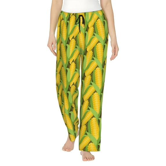 Easygdp Corn 1 Women's Drawstring Pajama Pants | Lounge Joggers Sweatpants | Comfy Sleepwear | Yoga Pants-XX-Large