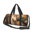 Easygdp Countryside Fruit White Horse Travel Duffle Bag,Carry on Bag