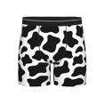 thumbnail image 1 of Easygdp Cow Print Black White Men's Boxer Briefs Men’s Underwear Boxer Briefs for Men, 1 of 7