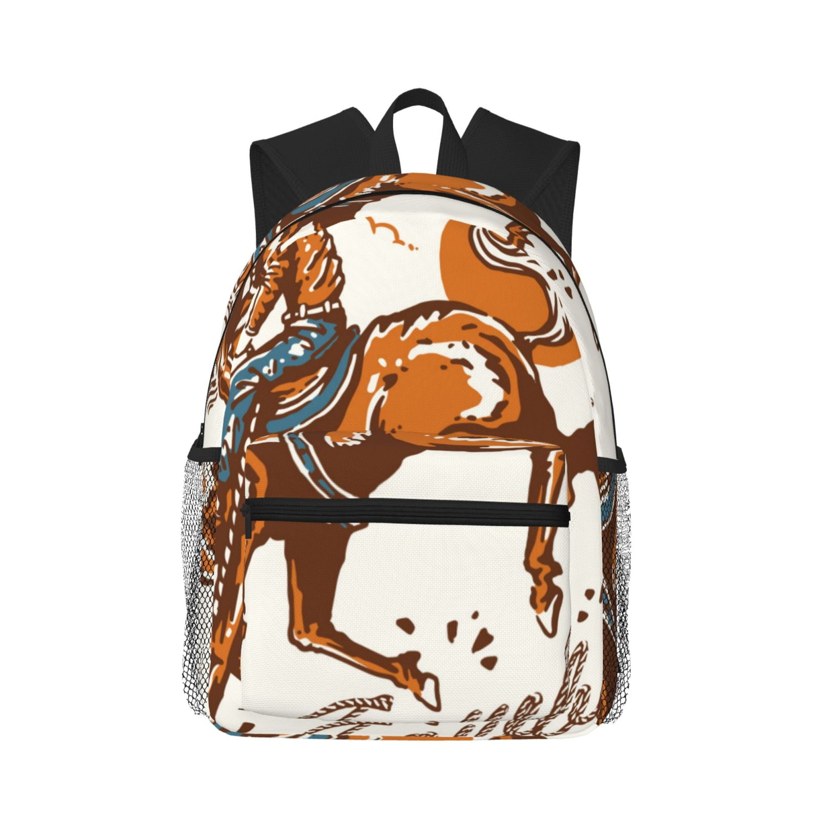 Easygdp Cowboy Riding Horse Casual Laptop Backpack, Backpack for School ...