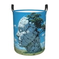thumbnail image 1 of Easygdp Cracked Earth Head Tree Large Dirty Clothes Hamper, Lightweight Storage Basket, Household Laundry Bag with Handle-, 1 of 6