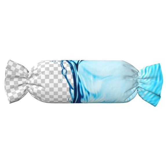 Easygdp Crystal Clear Water Splash Candy Pillow Cylindrical Pillows Sofa Pillow Neck Hand Support Pillows Lumbar Pillows Including Insert