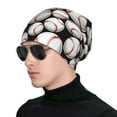 thumbnail image 1 of Easygdp Cute Baseball Knit Beanie, Soft Beanie Hat, Daily Beanie in Fine Knit for Women Men Winter, 1 of 7