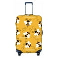 thumbnail image 1 of Easygdp Cute Bee Butterfly Yelllow Print Elastic and Washable Suitcase Protective Cover with Hidden Zipper Fits 18-32 inch Luggage -Large, 1 of 9