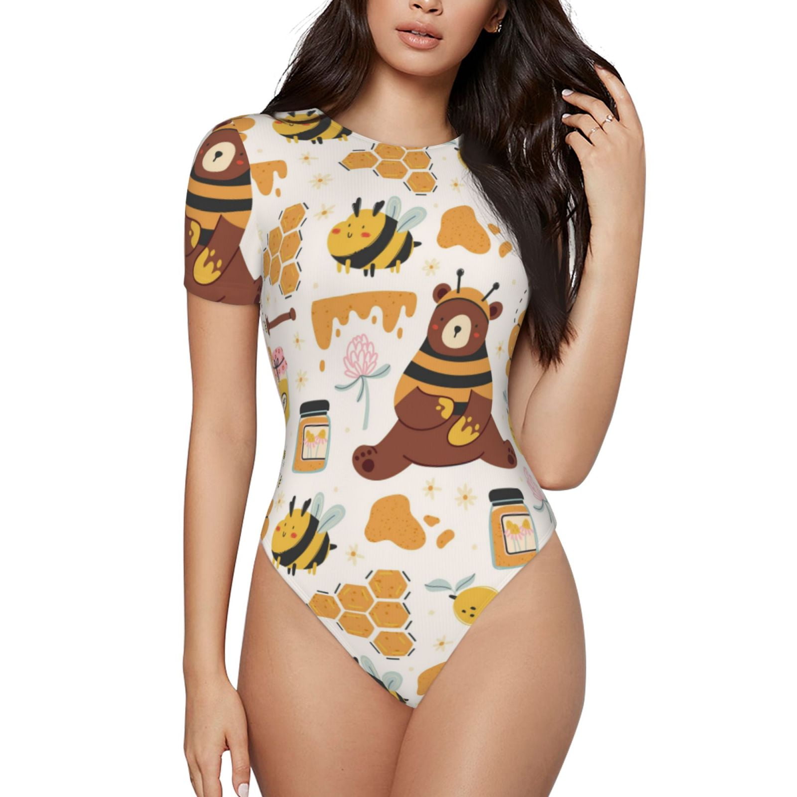Women's One-Piece Swimsuit - Bee Garden main image 1