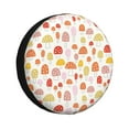 thumbnail image 1 of Easygdp Cute Cartoon Mushrooms Wheel Sun Guard, Spare Tire Cover,Universal Trailer Suv Truck Camper Travel,Easy To Install And Remove -15 Inch, 1 of 9