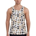 thumbnail image 1 of Easygdp Cute Cats Men's Tank Top, Sleeveless Muscle T Shirts, Breathable, Quick-Dry, Loose for Gym, Running, Fitness - XX-Large, 1 of 9