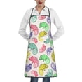 thumbnail image 1 of Easygdp Cute Chameleons Apron Waterdrop Resistant with 2 Pockets,Oil Resistant Cooking Kitchen Chef Apron for Women Men, 1 of 7