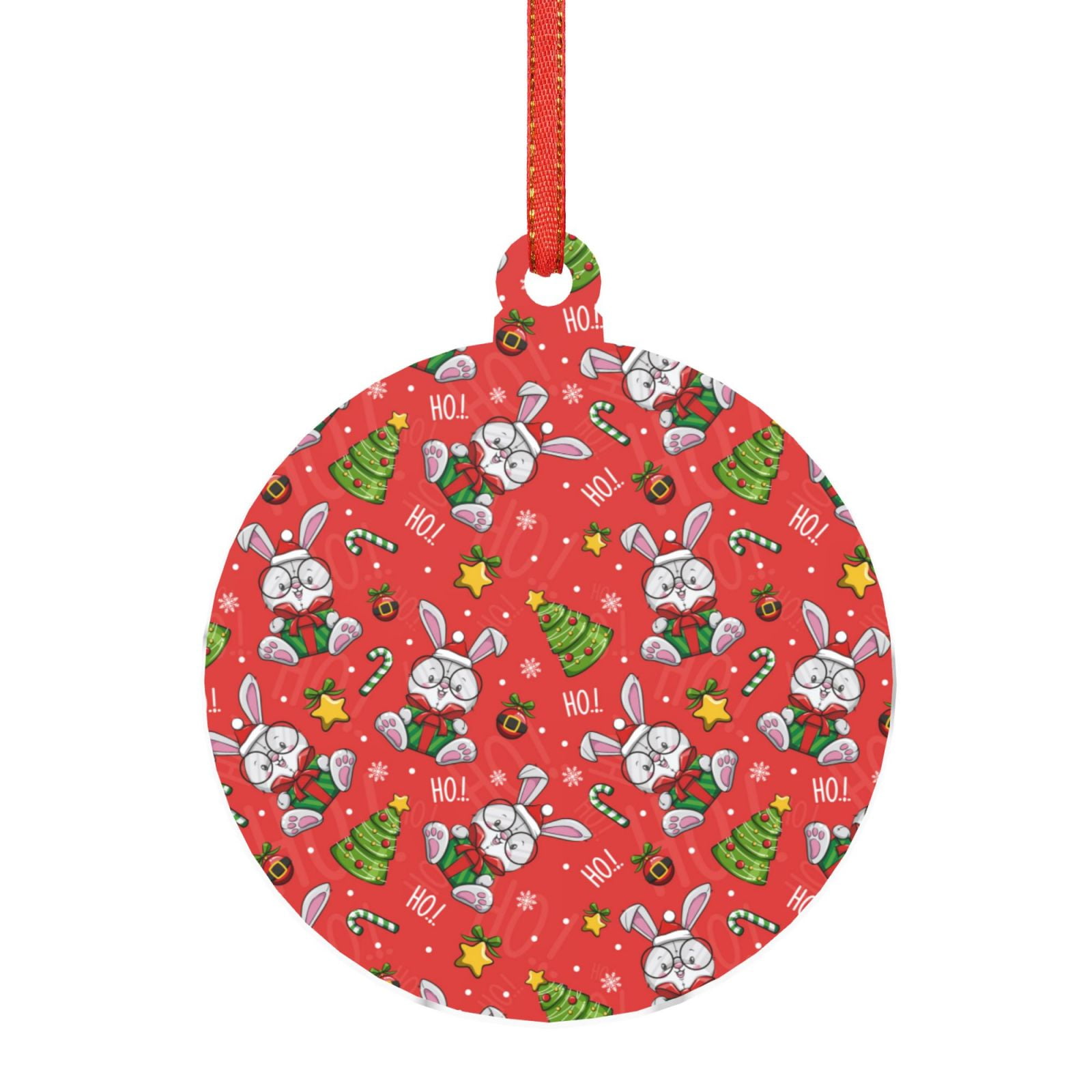Rabbit Christmas Ornaments SVG L Bunny Christmas Ornament SVG L Rabbit