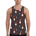 thumbnail image 1 of Easygdp Cute Christmas Gnomes Men's Tank Top, Sleeveless Muscle T Shirts, Breathable, Quick-Dry, Loose for Gym, Running, Fitness - X-Large, 1 of 9