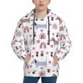 thumbnail image 1 of Easygdp Cute Dog Boys Hoodie Kids Sweatshirt Youth Pullover With Hood-Medium, 1 of 6