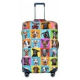 thumbnail image 1 of Easygdp Cute Dogs Collage Print Elastic and Washable Suitcase Protective Cover with Hidden Zipper Fits 18-32 inch Luggage -Large, 1 of 9