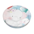 thumbnail image 1 of Easygdp Cute Elephant Bunny Flying With Balloon Easy To Install Bar Chair Cover&Cound Chair Cover&Elastic Stool Cover, Washable&Bottom With Elastic Edge - 14 Inch, 1 of 7