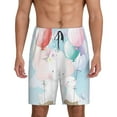 thumbnail image 1 of Easygdp Cute Elephant Men's Short Pajama Pants, Sleep Shorts, Household Pants, Casual Pants with Pockets - X-Large, 1 of 9