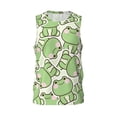 thumbnail image 1 of Easygdp Cute Frog Men's Mesh Basketball Jersey Quick Drying Sleeveless Shirts Fitted Muscle Tank Tops Sport Round Neck T-Shirt - X-Large, 1 of 9