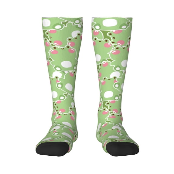 Easygdp Cute Frog2 Fashionable Adult Sockings&Sports Sockings&Breathable Sockings, Non-Pilling,Contrasting Color Design