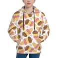 thumbnail image 1 of Easygdp Cute Ice Cream Boys Hoodie Kids Sweatshirt Youth Pullover With Hood-Small, 1 of 6