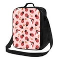 thumbnail image 1 of Easygdp Cute Ladybugs 1 Lunch Box Large capacity Lunch Bag Leakproof Cooler Tote Bag Organizer with Adjustable Shoulder Strap, 1 of 7