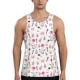 thumbnail image 1 of Easygdp Cute Poodle Dog Men's Tank Top, Sleeveless Muscle T Shirts, Breathable, Quick-Dry, Loose for Gym, Running, Fitness - Medium, 1 of 9