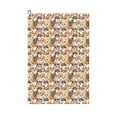 thumbnail image 1 of Easygdp Cute Puppy Golf Towel 24x16in for Men and Women with Carabiner Clip for Easy Attachment, 1 of 8