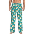 thumbnail image 1 of Easygdp Cute Shiba1 Men's Pajama Pant, Sleep Elastic Waistband Lounge Pants - Large, 1 of 9