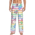 thumbnail image 1 of Easygdp Cute Unicorn Men's Pajama Pant, Sleep Elastic Waistband Lounge Pants - X-Large, 1 of 9