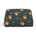 thumbnail image 1 of Easygdp Cute plant fox Leather Makeup Bag Zipper Pouch Travel Cosmetic Organizer for Women and Girls, Make up Bag with Zipper, 1 of 8