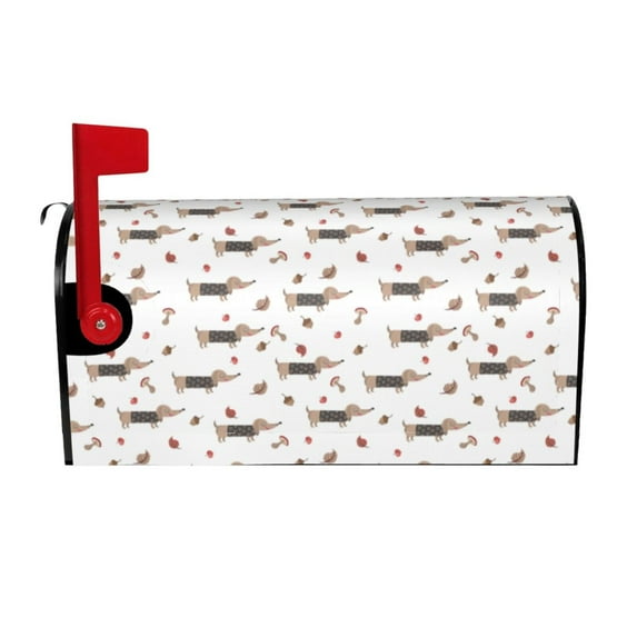 Easygdp Dachshund Dog Mailbox Covers Garden Outdoor Yard Outside Farmhouse Home Decor 21x18 in& 25.5x21 in-25.5x21 in