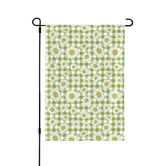 Easygdp Daisies Flowers Garden Flag Yard Flag Welcome Flag, Double-Sided, Weather Resistant for Outdoor Decor - 12.5"x18"