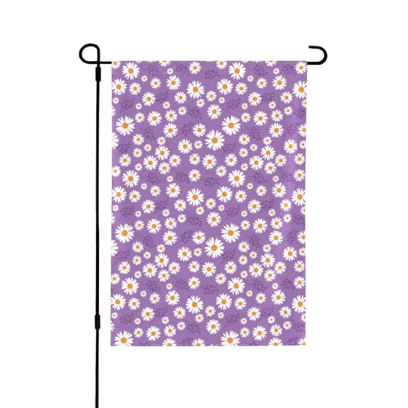 Easygdp Daisies Flowers Garden Flag Yard Flag Welcome Flag, Double-Sided, Weather Resistant for Outdoor Decor - 28"x40"