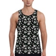 thumbnail image 1 of Easygdp Daisies Flowers Men's Tank Top, Sleeveless Muscle T Shirts, Breathable, Quick-Dry, Loose for Gym, Running, Fitness - X-Large, 1 of 9