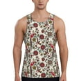 thumbnail image 1 of Easygdp Dark Enchanted Flowers And Birds Men's Tank Top, Sleeveless Muscle T Shirts, Breathable, Quick-Dry, Loose for Gym, Running, Fitness - Medium, 1 of 9