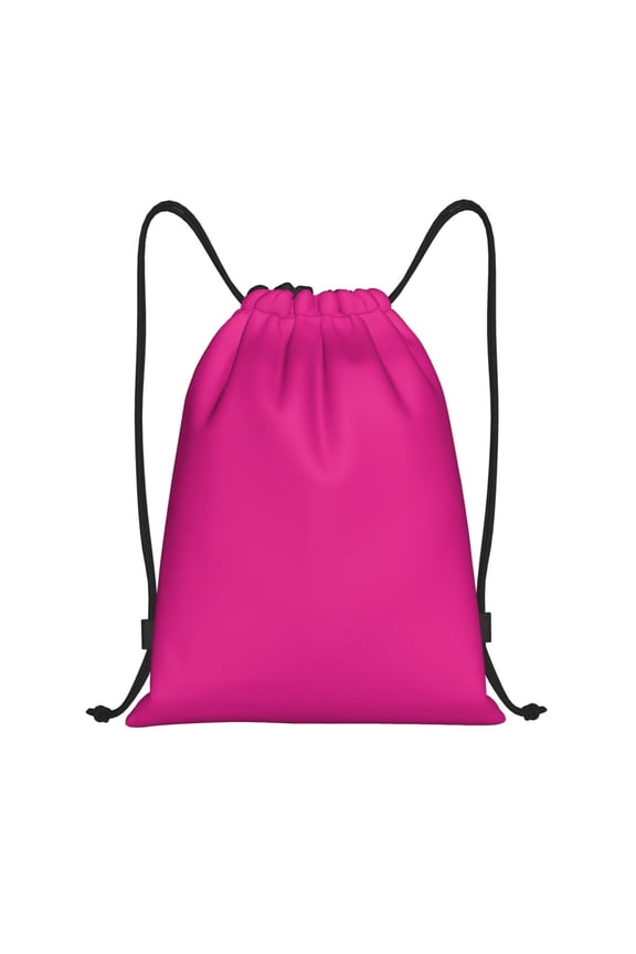 Darkmagenta Drawstring Backpack, Beach Sackpack, Travel Sackpack Lightweight for Sports, Gym, Travel, Swimming - Small