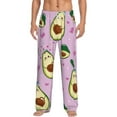 thumbnail image 1 of Easygdp Different Avocados Men's Pajama Pant, Sleep Elastic Waistband Lounge Pants - X-Large, 1 of 9